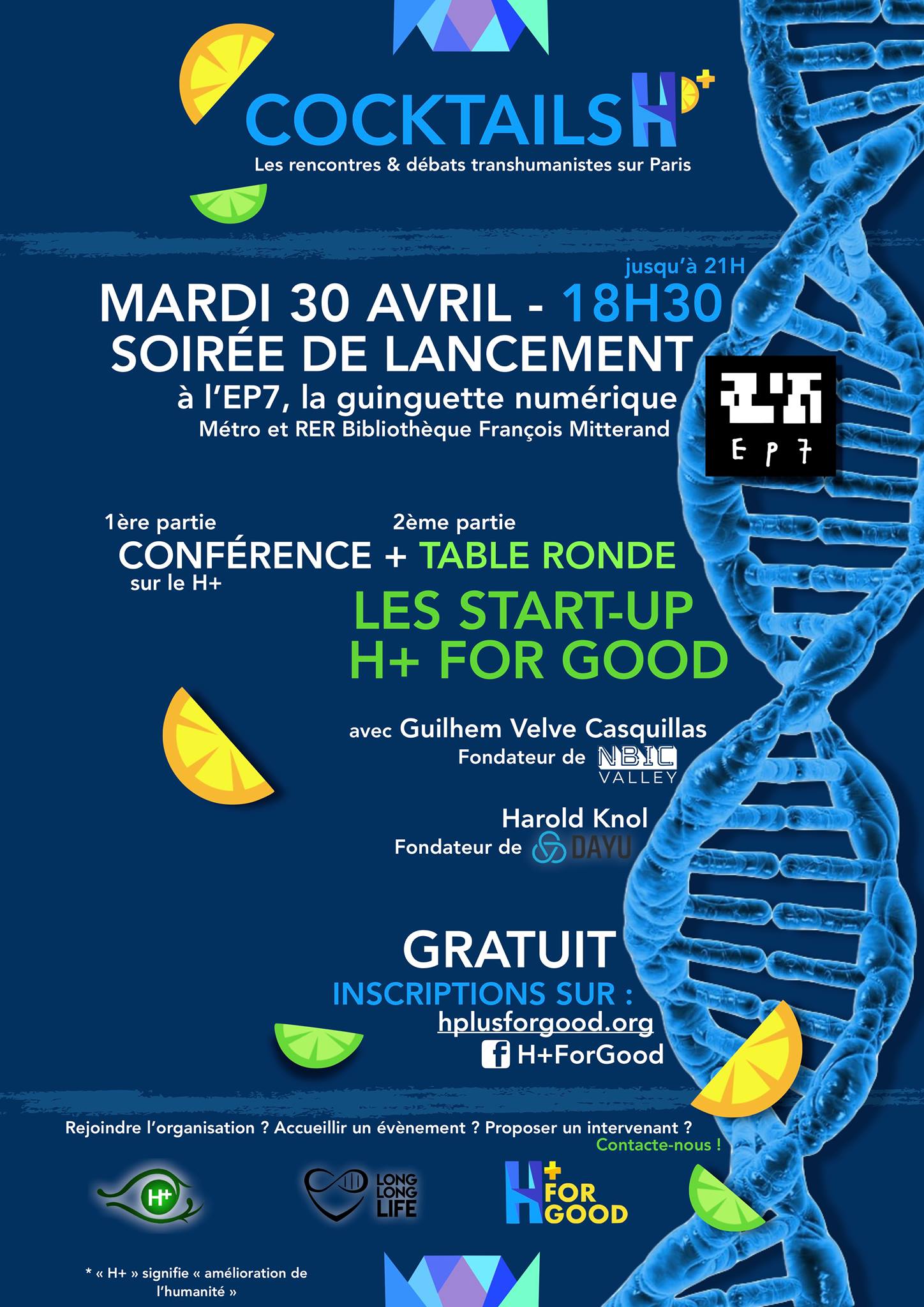 Soirée de lancement « Cocktails H+ »