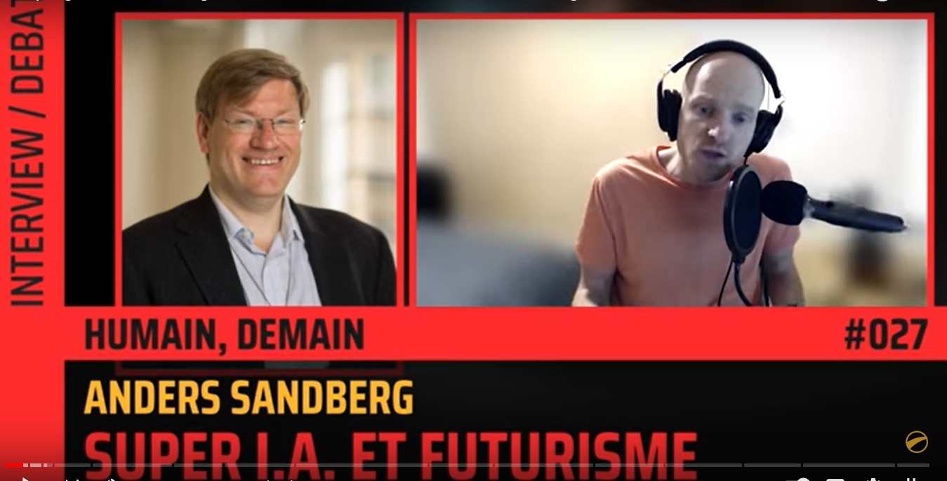 Intelligence artificielle et Singularité – PODCAST : Anders Sandberg, AFT ‖ THE FLARES