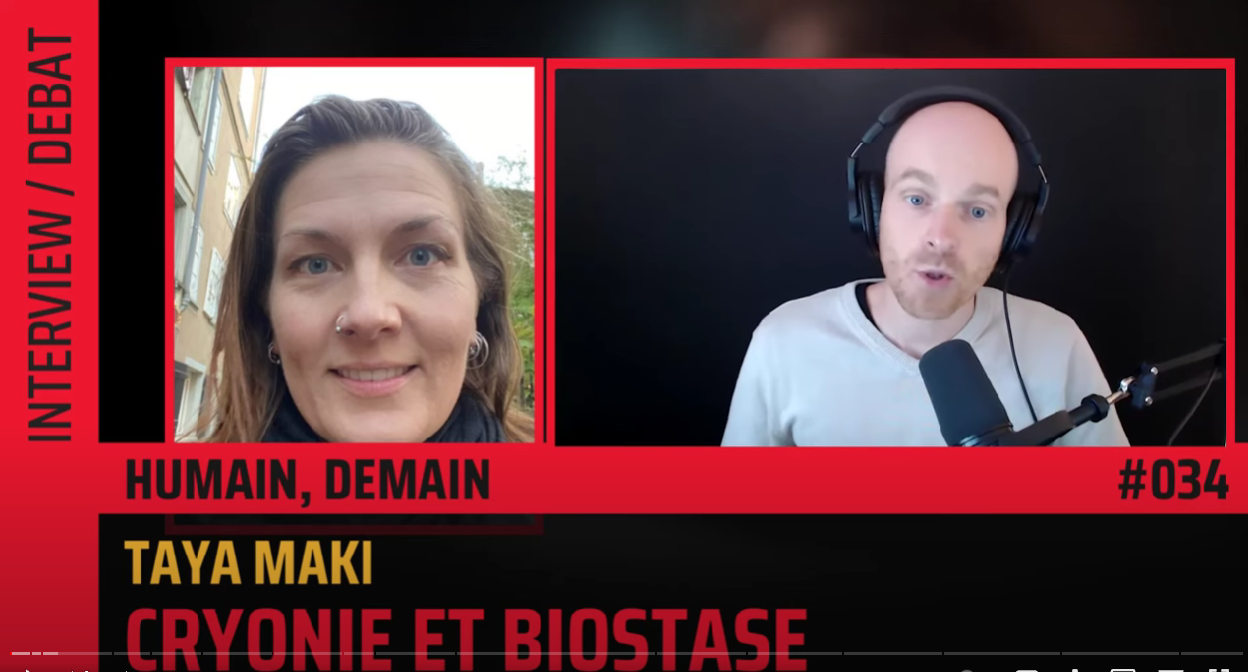 Cryonie et biostase, une solution pour vivre plus longtemps ? – PODCAST : Taya Maki, AFT ‖ THE FLARES